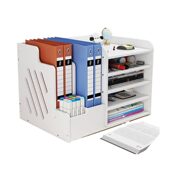 甄选公室置物架用品文件杂物整理箱学生A4纸文具文件收纳盒