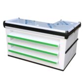 甄选便利店收银台超市卖场结账收银台生鲜蔬果店卖场转角收银结算