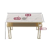 甄选轻奢美甲桌吸尘器人双人三人桌椅子桌椅组合套装