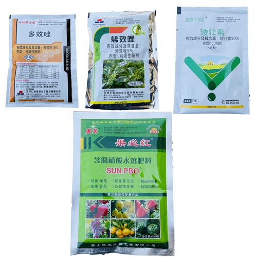 PBO新型果树促控剂华龙果必红唐龙pbo控旺促花芽分化果树叶面肥