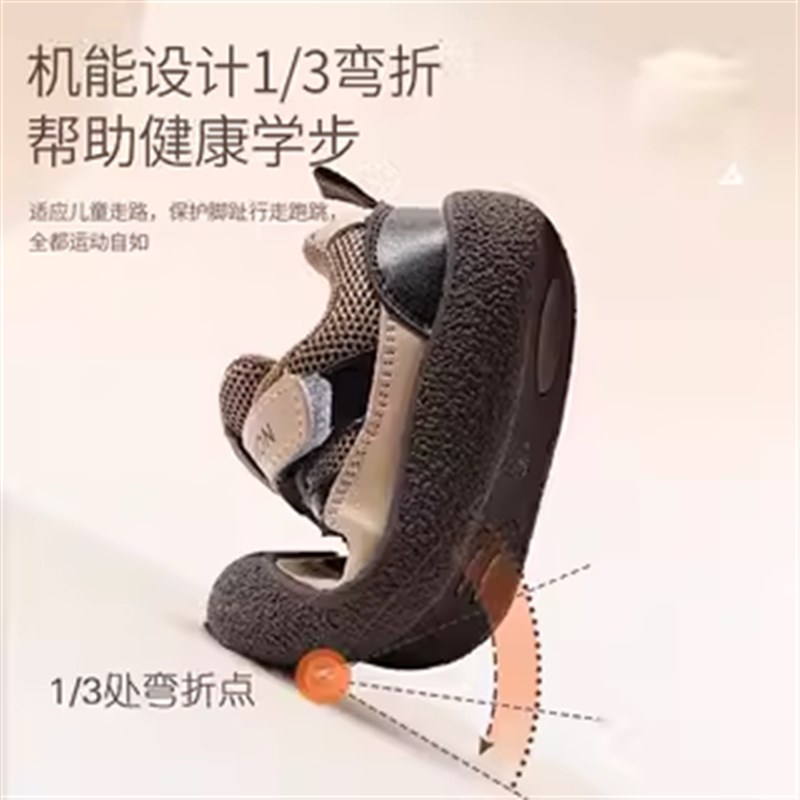 儿童运动鞋男童透气网面网鞋2025春秋新款女小童休闲鞋防滑宝宝鞋