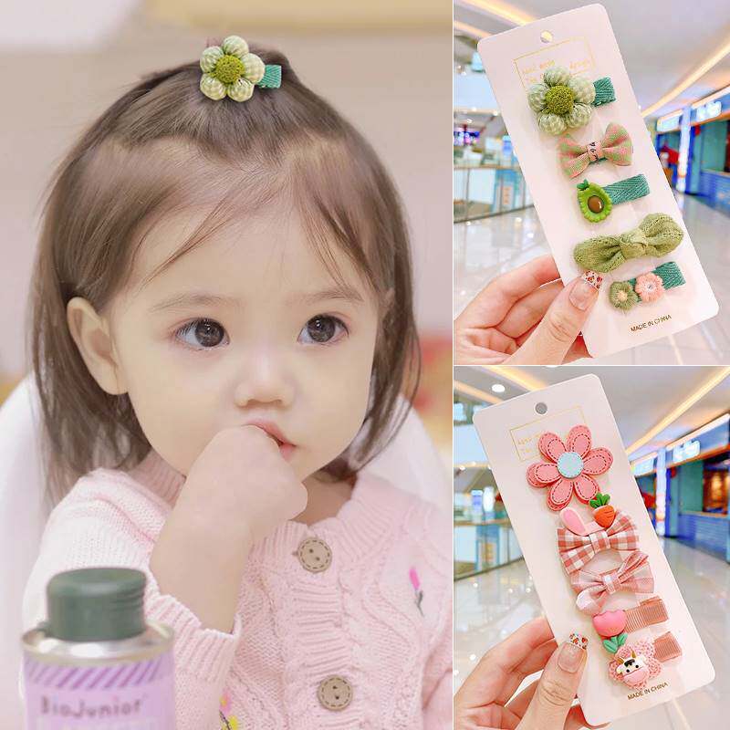 速发婴儿女宝宝不伤发小发夹发量少发夹安全夹洋派婴幼儿一岁发饰