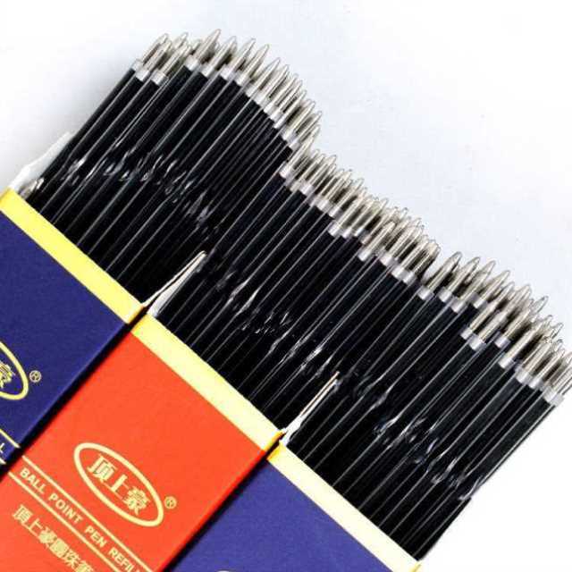 洛嘉圆珠a笔按动原子笔芯蓝色油笔黑色学生文具办公用品红色笔芯0