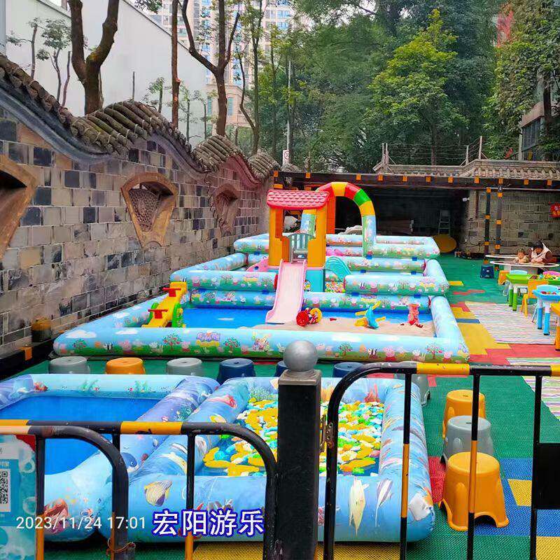 儿童决明玩沙子池摆摊沙滩套装具充广气沙池场夜市地摊玩沙大型沙