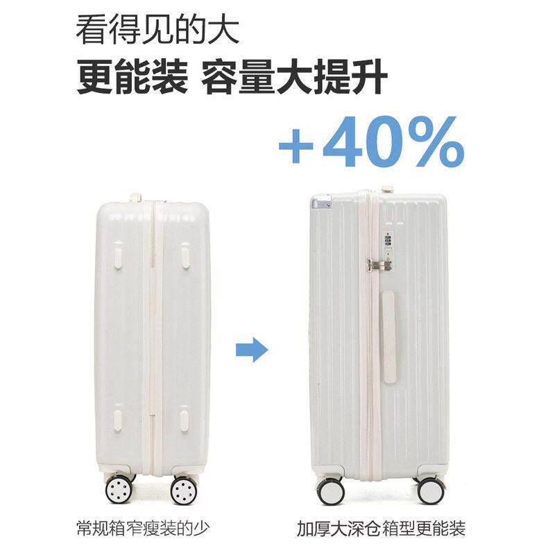 新款多功能寸杯架拉带箱杆行李箱万向ROC行静音轮学生李旅行