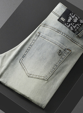 牛仔裤男士修身小脚弹力时尚轻奢百搭潮流裤子2025新款欧货男装