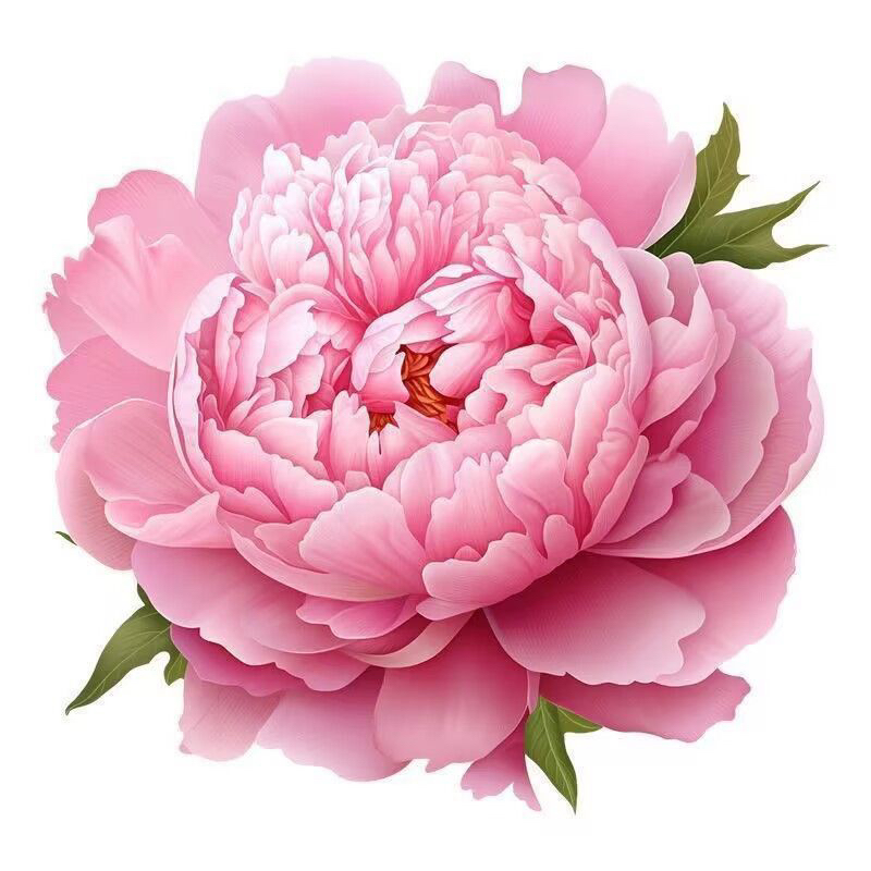 富贵红牡丹花家居贴画门窗卫生间橱柜墙壁马桶盖个性装饰自粘贴纸图片