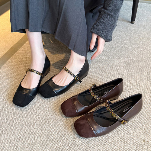 039-10复古玛丽珍女单鞋内增高