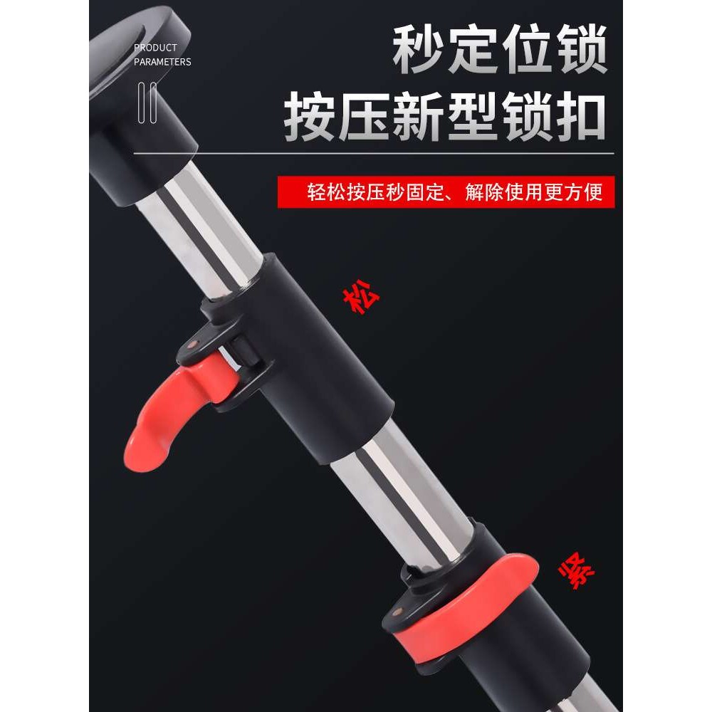 水平仪升降支撑杆微调云台新款伸缩杆通用不锈钢特厚红外线支架子