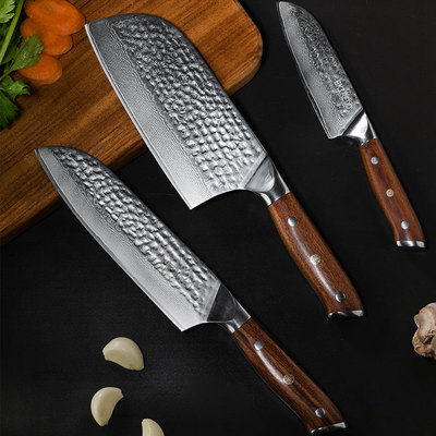 怡可得大马士革钢切片刀持久锋利