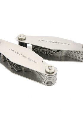 甄选不锈铁29°英制美制30°公制米制ACME梯形螺纹样板T型螺距规