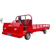 甄选厂区拉货大功率车间周转搬运车物流仓库倒货送货车电动四轮平