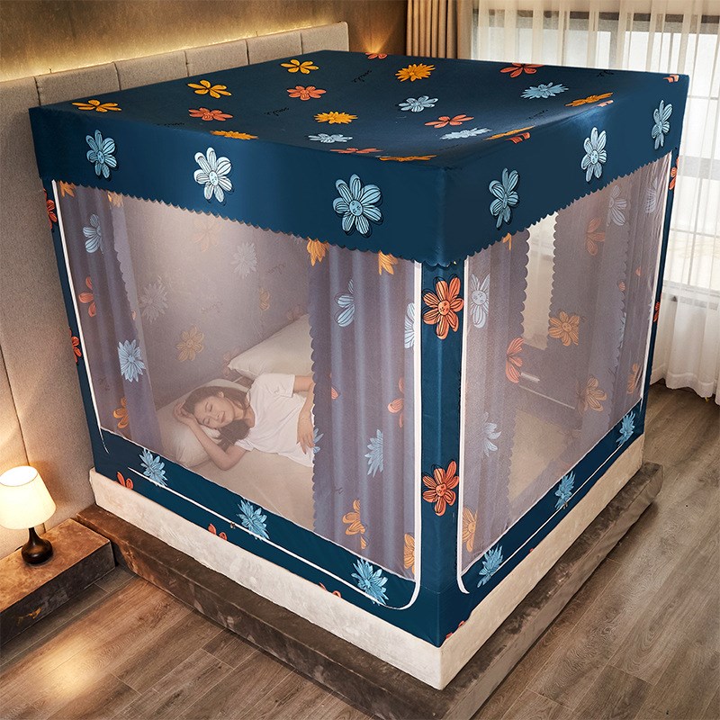 新款蚊帐床帘一体式家用防尘遮光宿M舍蚊帐出口外贸供应