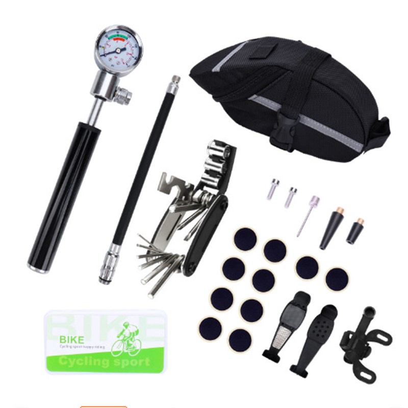自行车工具套g装拆卸修车维修补胎工具组合修理山地单车气筒气压