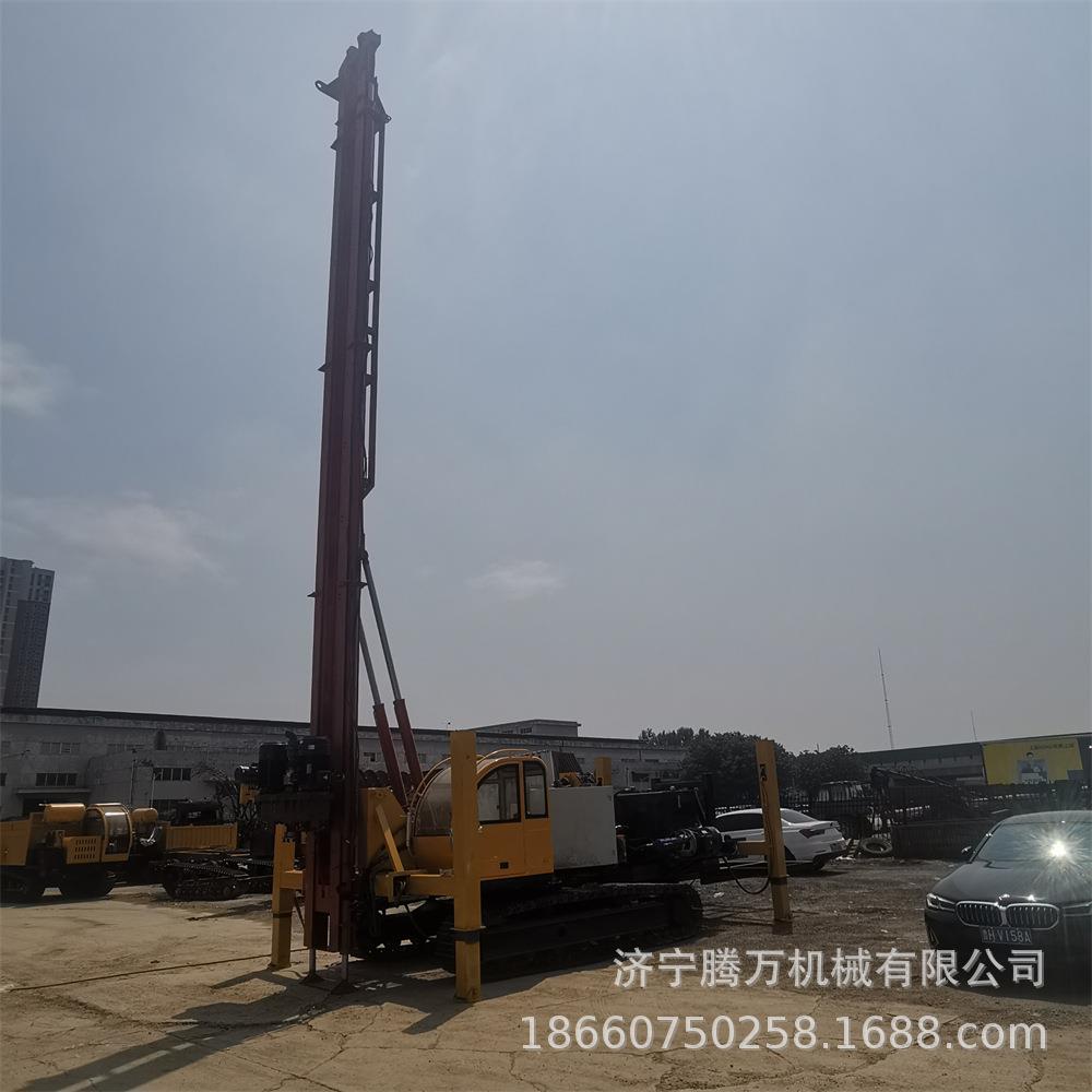 履带CFG钻机双油缸加压地基打桩机工地基础引孔机厂家