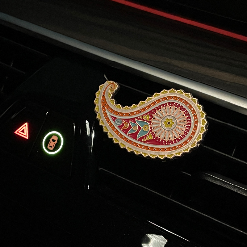 新疆吐鲁番博物馆巴旦木花纹车载七夕生日礼物送女文创礼品