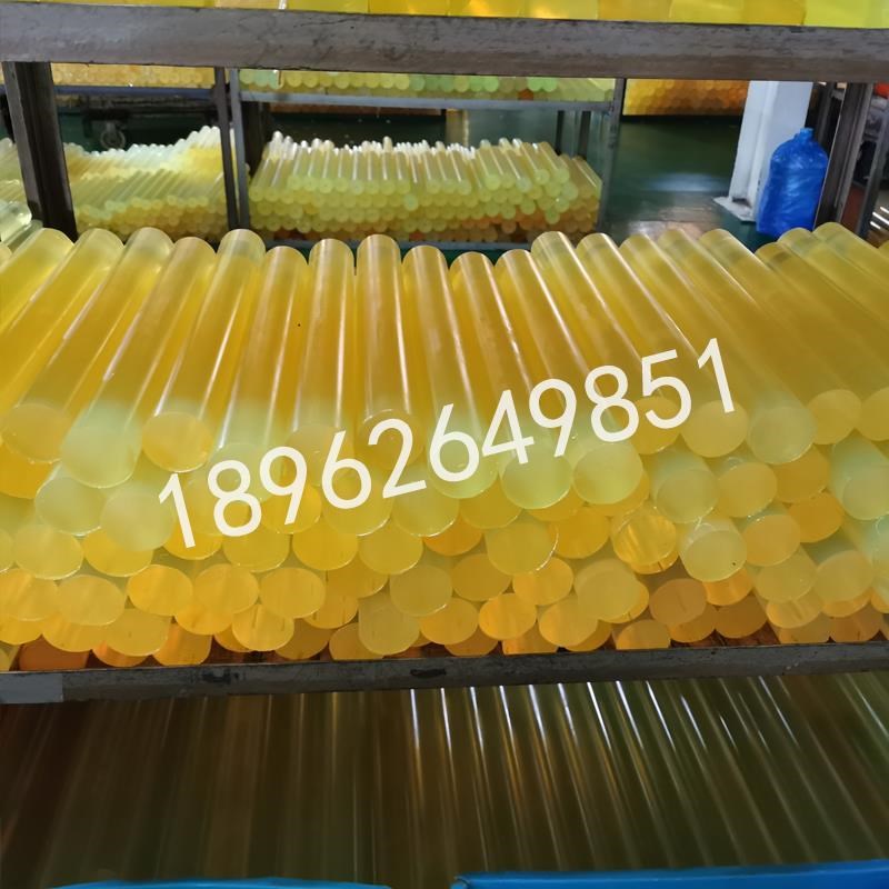 聚氨酯耐磨橡胶棒实心牛筋pu空心管优力胶棒缓冲胶垫来图加工定制