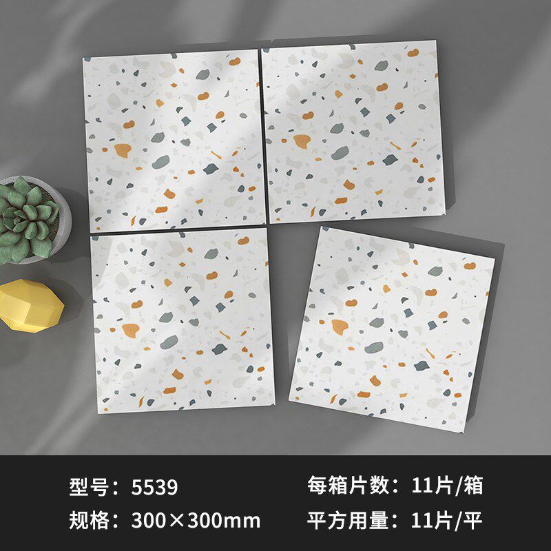 远耐磨 300x300哑光水磨石小地砖厨房卫生间阳台浴室防滑晶新款