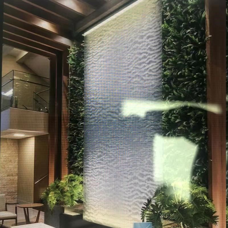 金属网水幕墙庭院循环流水喷泉瀑布背景墙投影摆件钢丝网隔断屏风