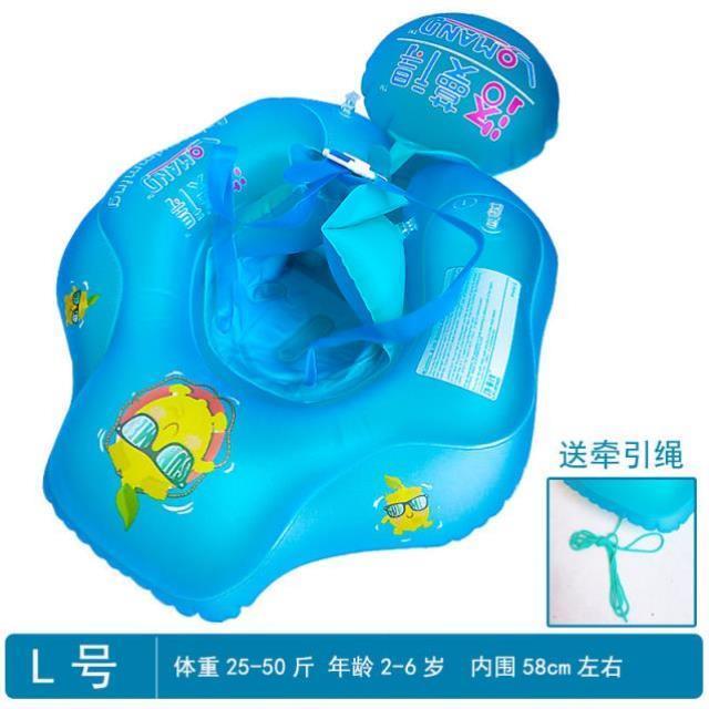 新款婴儿0游趴泳圈圈儿童游圈泳圈腋下坐圈100小孩新生脖宝宝-6防