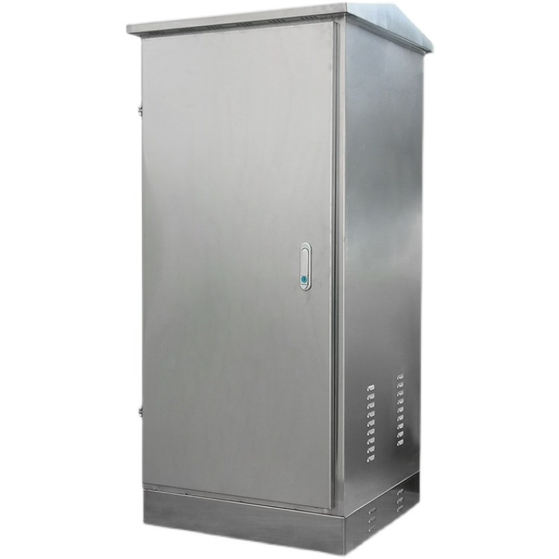 不锈钢网络机柜户外落地监控箱室外防水箱交换机弱电箱电气设备箱