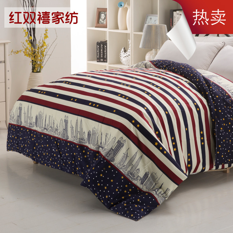 秋冬被套单件红色加厚磨毛双人220 240cm1米5儿童被罩1.8m床热卖