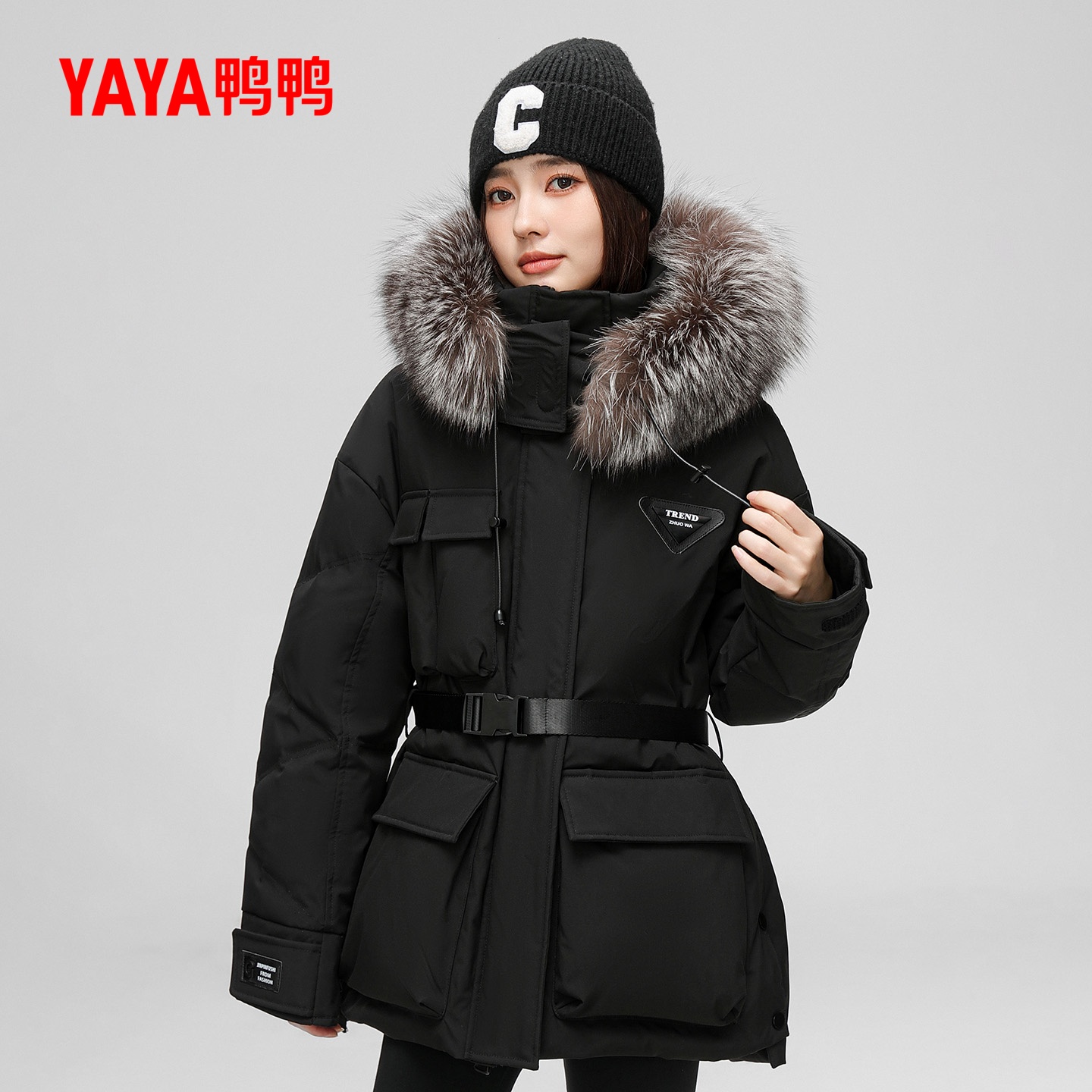 鸭鸭羽绒服女士2025冬季新款