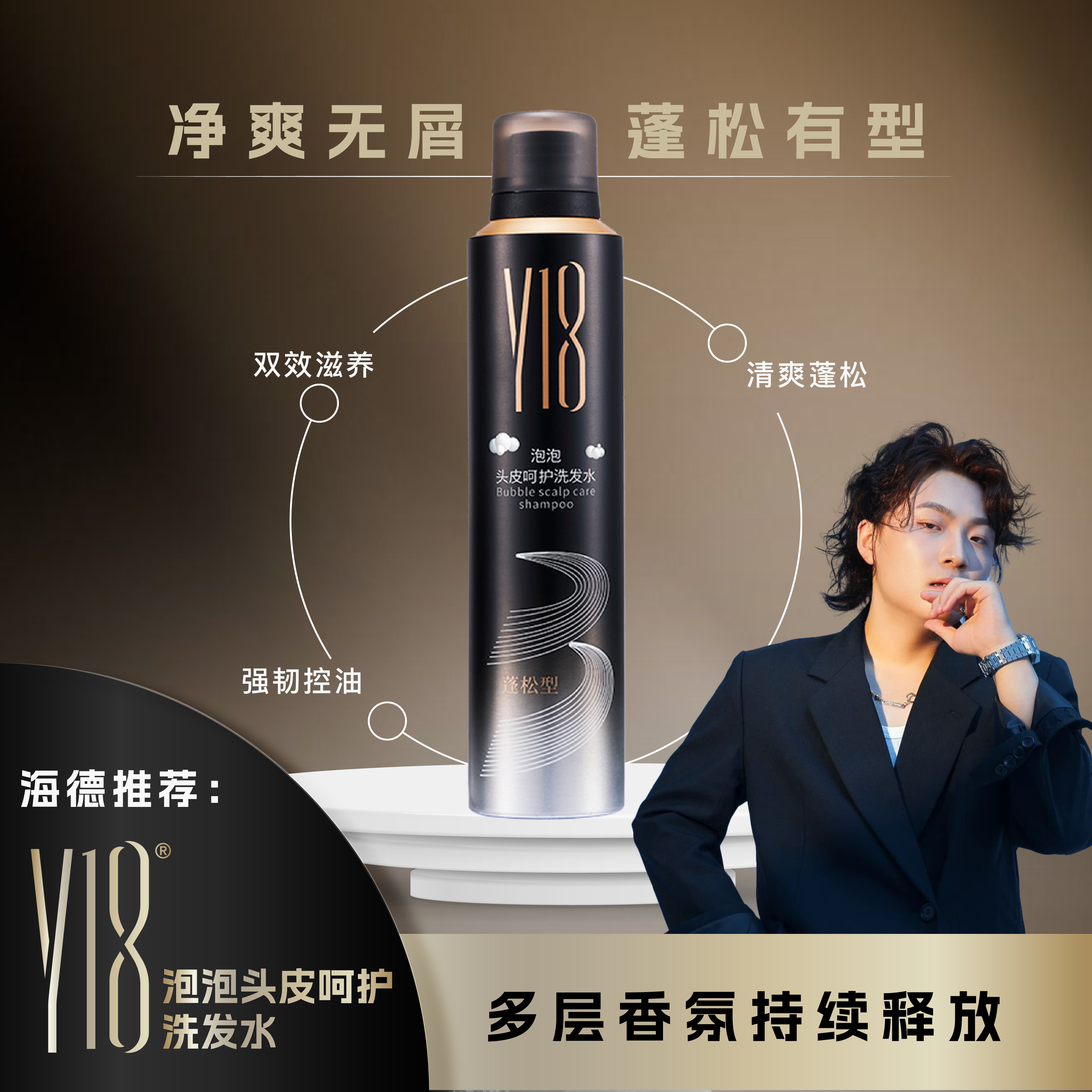 Y18泡泡头皮呵护洗发水