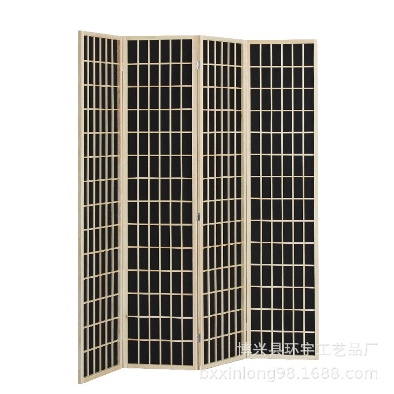 日式实木质屏风隔断玄关折叠移动客厅简I约现代摄影背景墙板樟子