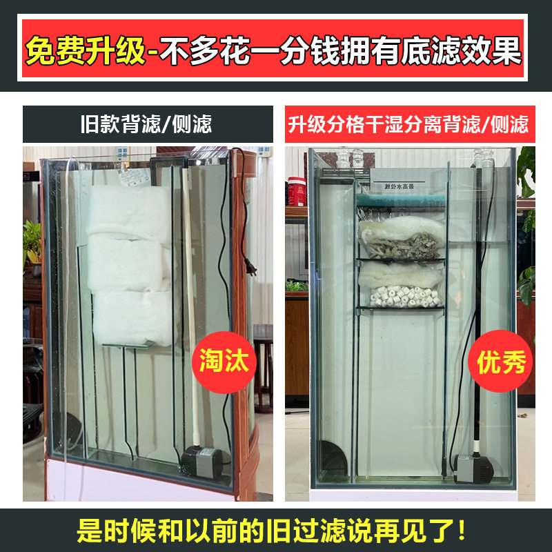 欧式半圆形鱼缸生态玻璃客厅家用水族箱中型创意靠墙金鱼缸0.8米,宠物/宠物食品及用品,底柜/落地缸,淘宝优惠券,粉丝福利购,淘宝优惠卷