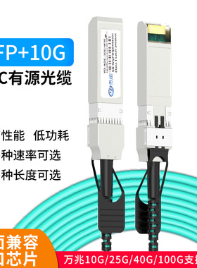万兆SFP+AOC有源光缆10G/40G/100G 高速RoCE线缆 QSFP/QSFP28堆叠