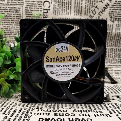 SANYO/三洋 9WV1224P1H003 12038 DC24V 0.8A 4线 12厘米散热风扇