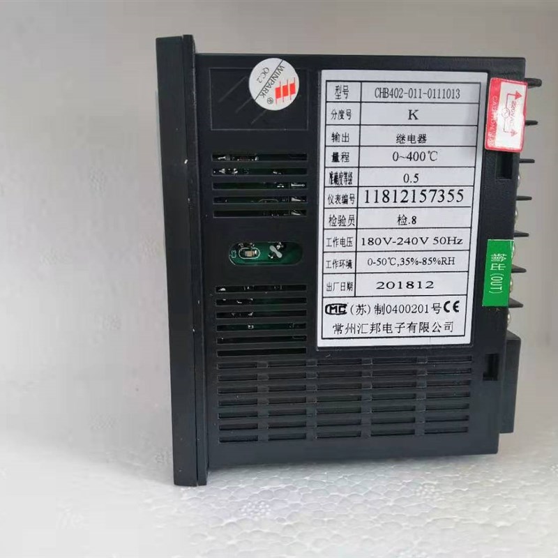 常州汇邦仪表CHB402-011-0111013智能温控仪K0~400工业温控器