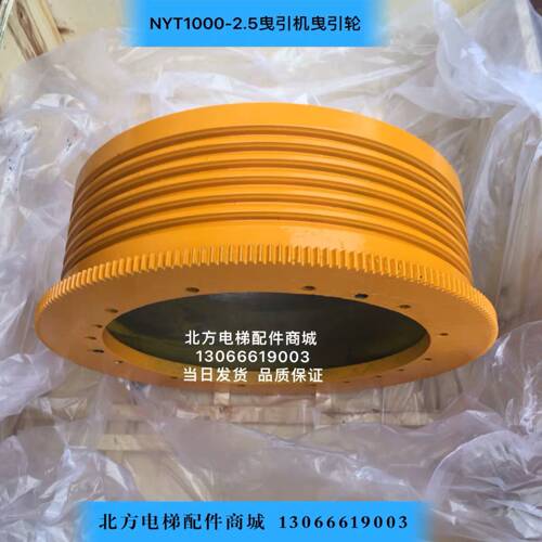 博林特NYT1000-2.5曳引机曳引轮/博林特nyt曳引轮5槽配12mm钢丝绳