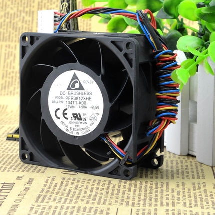 原装台达 PFR0812XHE 8038 8cm 4.9A 1.3万转汽车增压超暴力风扇