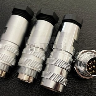 适用德国隆堡LUMBERG航空插头传感器 公母接头M16电缆连接器C091D