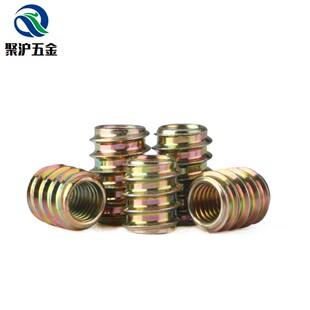 铁直通无介内外牙螺母实木家具配件镶嵌桌椅螺丝牙套预埋螺母M456