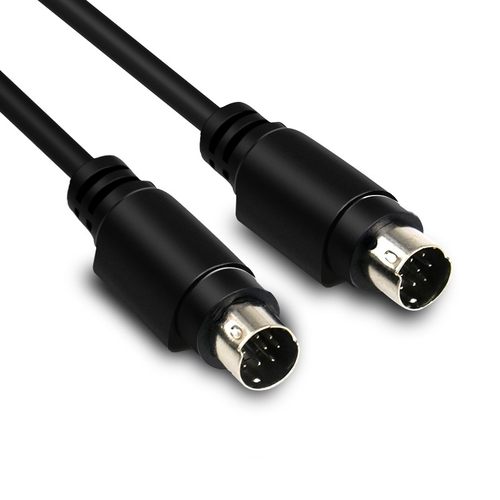 适用全铜 PLC MD8芯连接线 圆头visca8针公对公数据线 8针圆头通