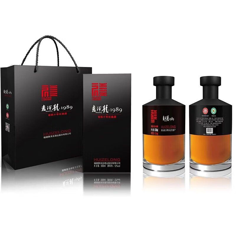 1989有机十年黄酒清爽半干型红曲酿造12度自饮送礼500mL单瓶装