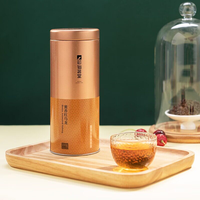 有机蜜香红水乌龙茶高海拔醇香型有机茶叶节日诚意送礼罐装100g