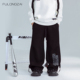 FULONGZAI 子 儿童宽松潮长裤 加绒加厚亲子童装 秋冬男女童运动裤