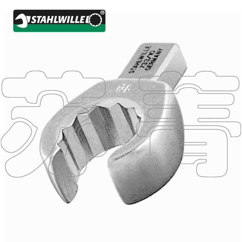 德国原装达威力STAHLWILLE扭力扳手用插套式 开口扳手头 733/10