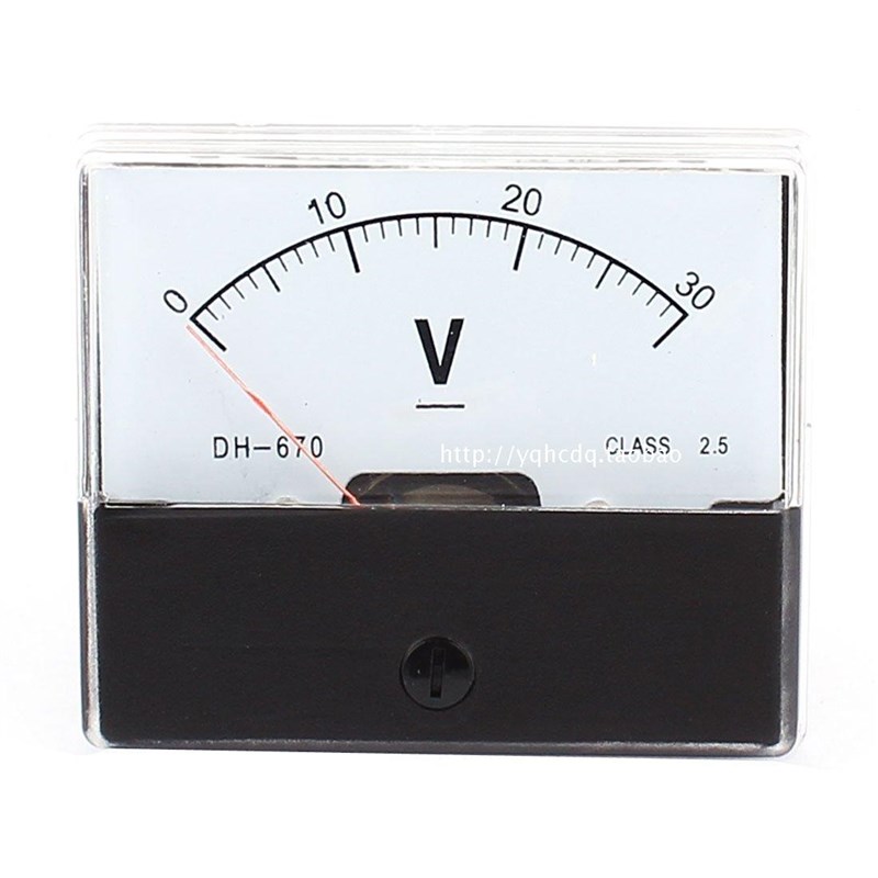 指针式直流电压表DH-670 5V10V 20V 30V 50V100V150V300V机械表头