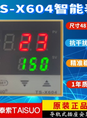 TAISUO浙江泰索科技TS-X604导轨式温控仪TS604-4001高精度智能表