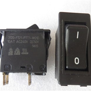 W01D拆机德国ETA电源船型翘板开关1.2A2.5A6A10A P7T1 3120 F521
