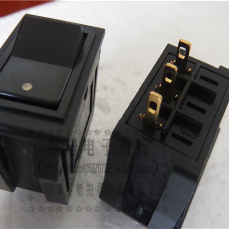 进口日本三山DS-380.386除静电机上船型电源开关镀金3脚2档3A250V