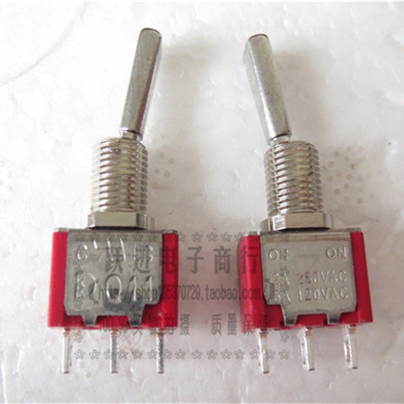 进口台湾德利威dailywell Q11航模遥控飞机 3脚2档钮子摇头开关