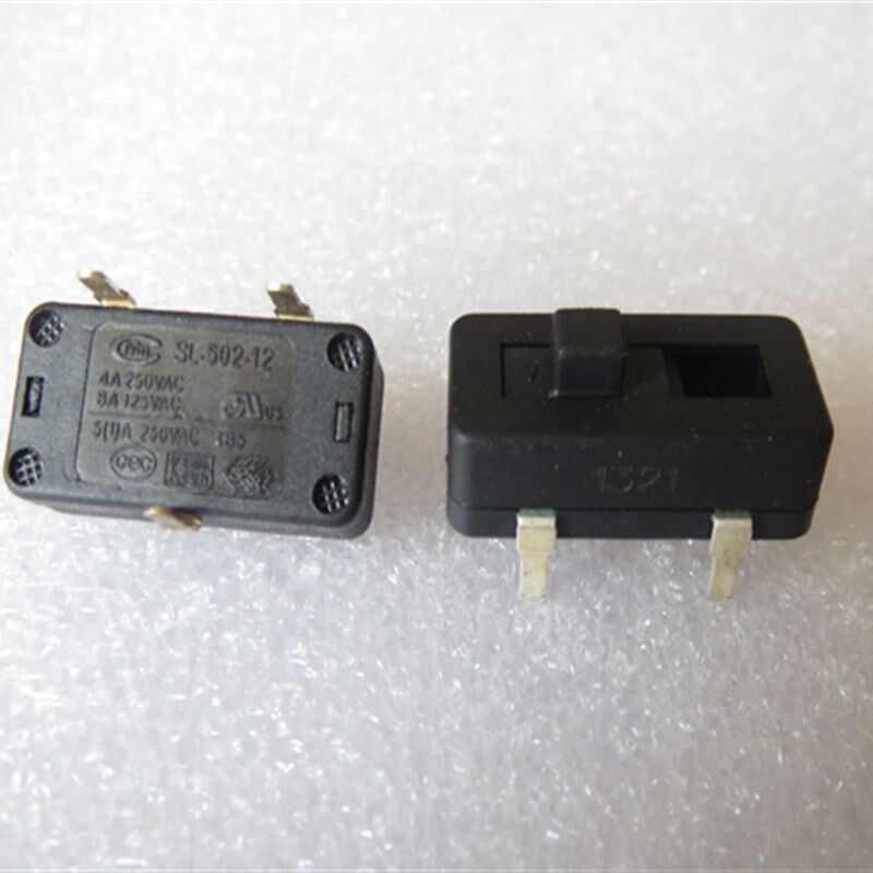 SL-502-12三/3脚二/2档直发器烫发夹棒电热毯滑动拨动切换开关5A