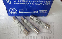 SIBA原装进口德国慢速熔断器芯保险丝6.3*32mm T1A 7006565 H500V