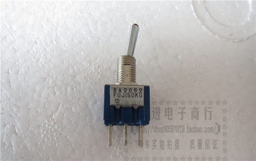 进口日本FUJISOKU 8A2062钮子开关 6脚单边复位开关3A250VAC尖脚